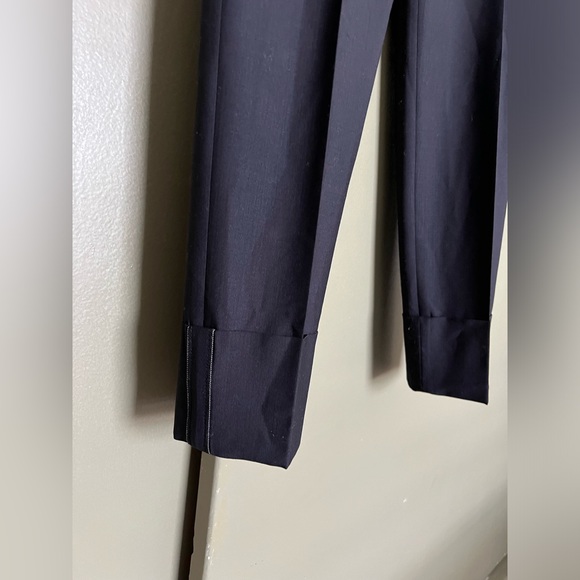 brunello cucinelli cuffed bottom monili trim women's pants trousers, size 4-6 - Picture 6 of 14